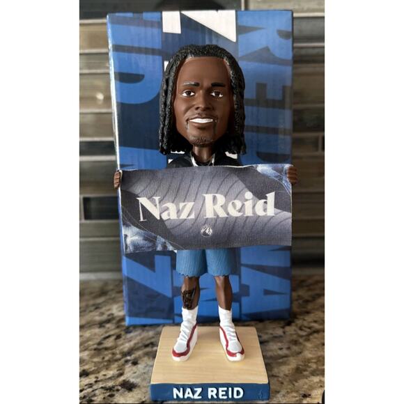 Naz Reid 2025 Bobblehead - Minnesota Timberwolves SGA - 2/8/25 - BDA Sports - Picture 1 of 3